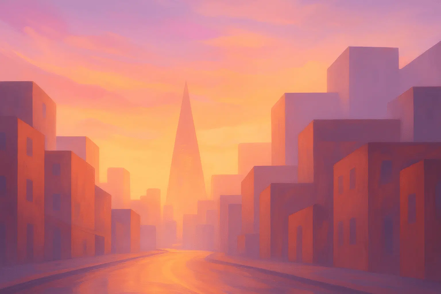 Sunset Cityscape