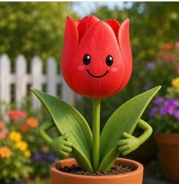 Happy tulip
